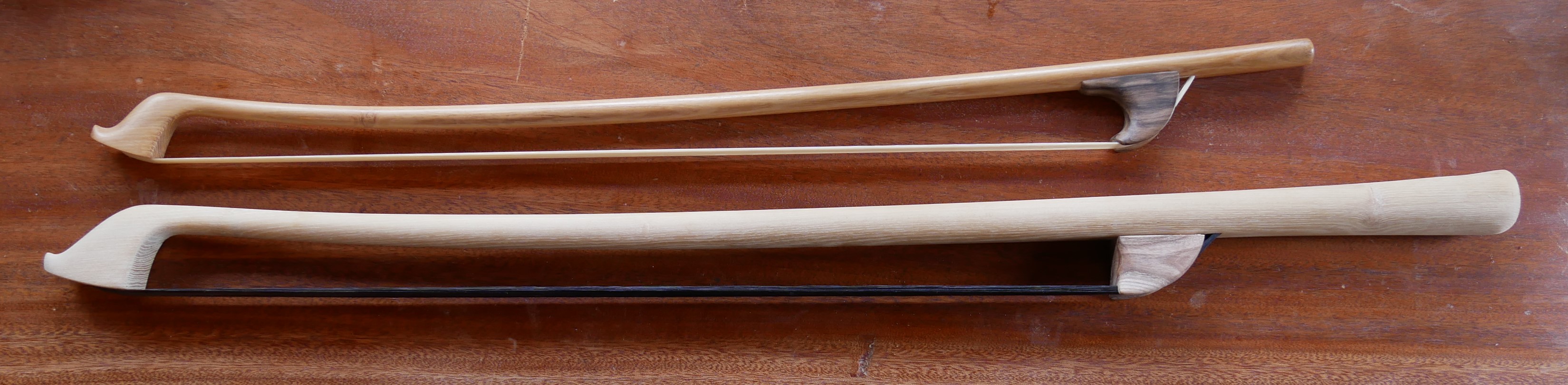 Octobass bow and bass bow